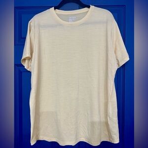 Arc'teryx Light Yellow Short Sleeve Tee, Wool Blend - Women’s Size XL